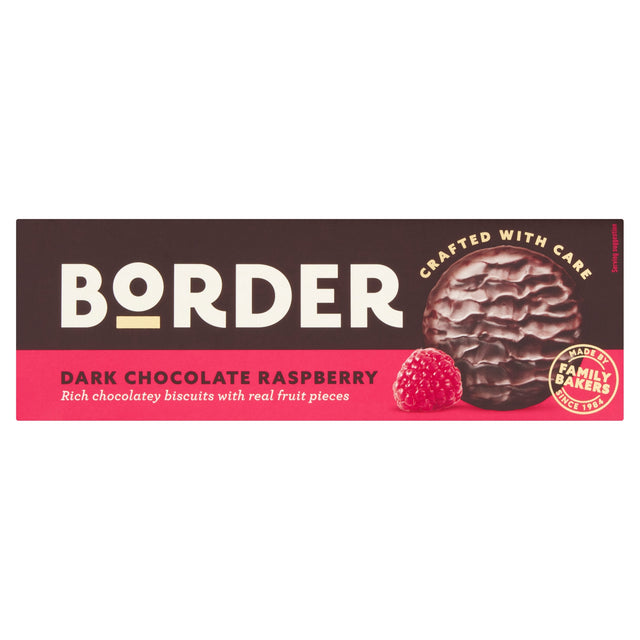 Border Dark Chocolate Raspberry Biscuits 150 g