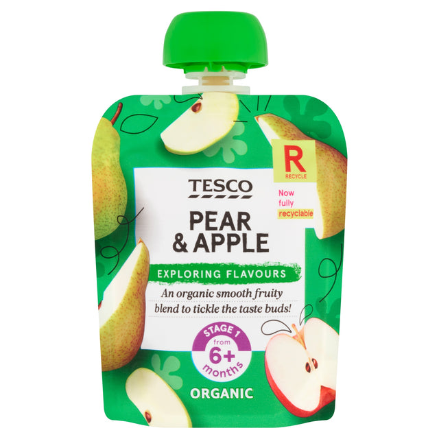 Tesco Pear & Apple Pouch 70 g