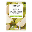 Tesco Pear Quarters In Juice 410 g