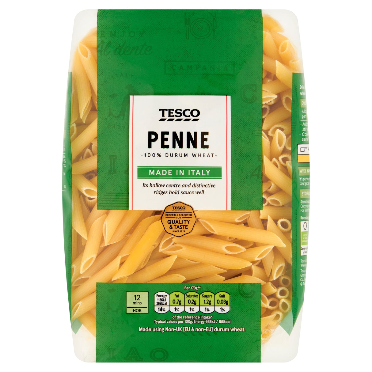 Tesco Penne Pasta Quills 1 kg