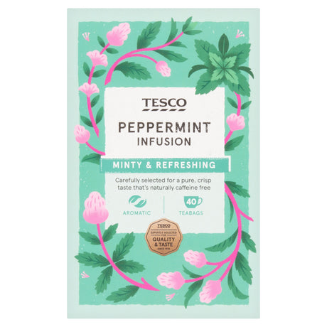 Tesco Peppermint 40 Tea Bags 60 g