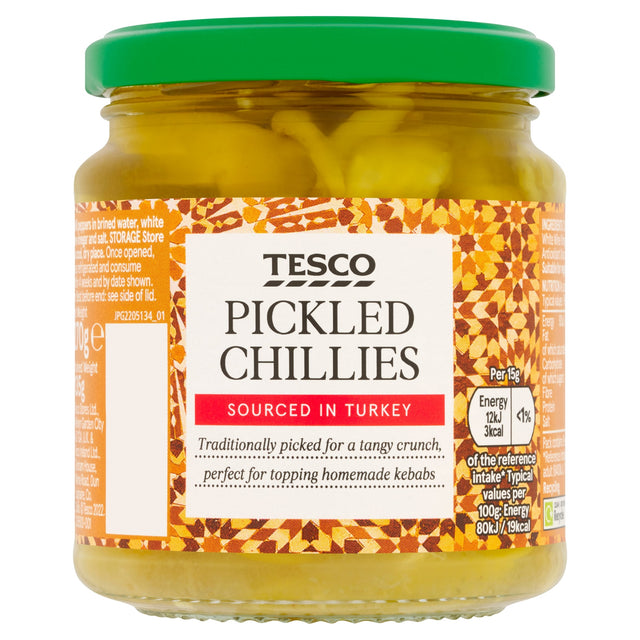 Tesco Pickled Chillies 270 g