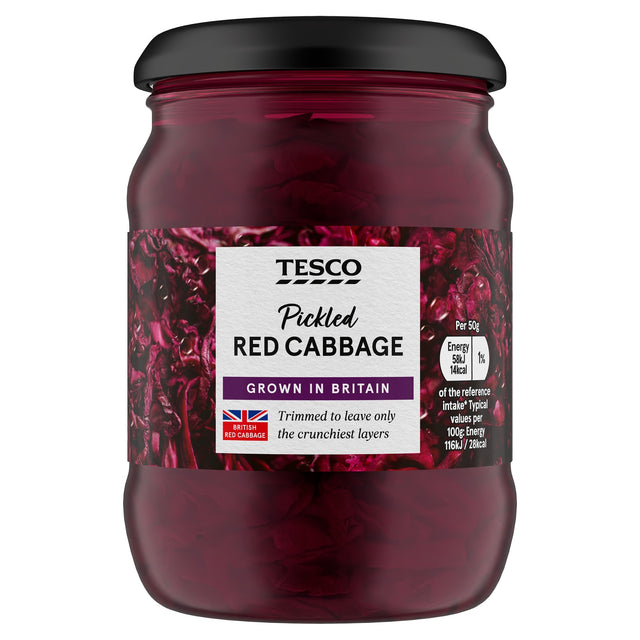 Tesco Pickled Red Cabbage 340 g