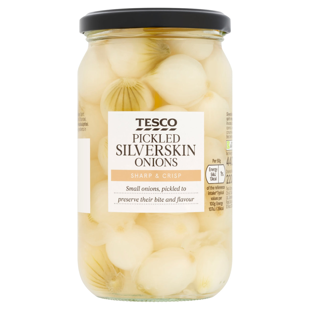 Tesco Pickled Silverskin Onions 440 g