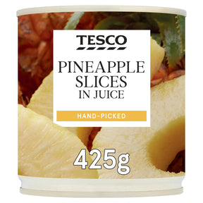 Tesco Pineapple Slices In Juice 425 g