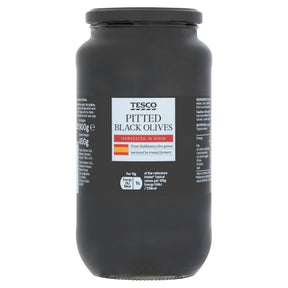 Tesco Pitted Black Olives 900 g