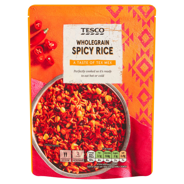 Tesco Wholegrain Spicy Mexican Inspired Rice 250 g