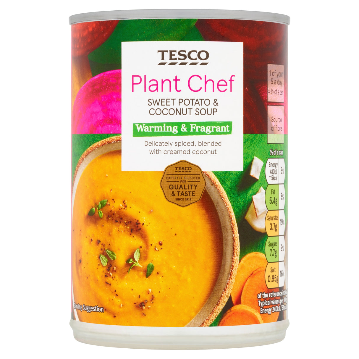 Tesco Plant Chef Sweet Potato & Coconut Soup 400 g
