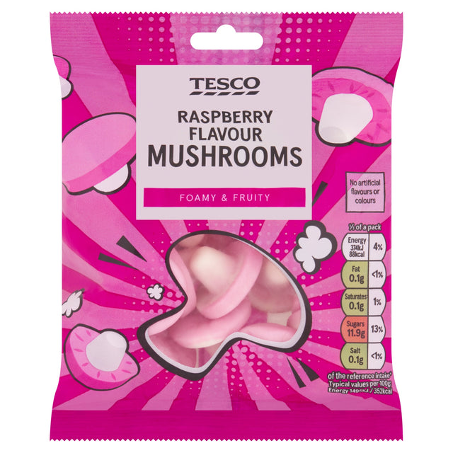 Tesco Raspberry Mushrooms 75 g