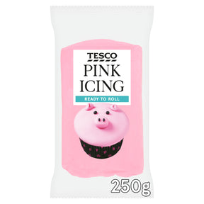 Tesco Ready To Roll Pink Icing 250 g