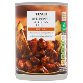 Tesco Red Pepper & 3 Bean Chilli 392 g