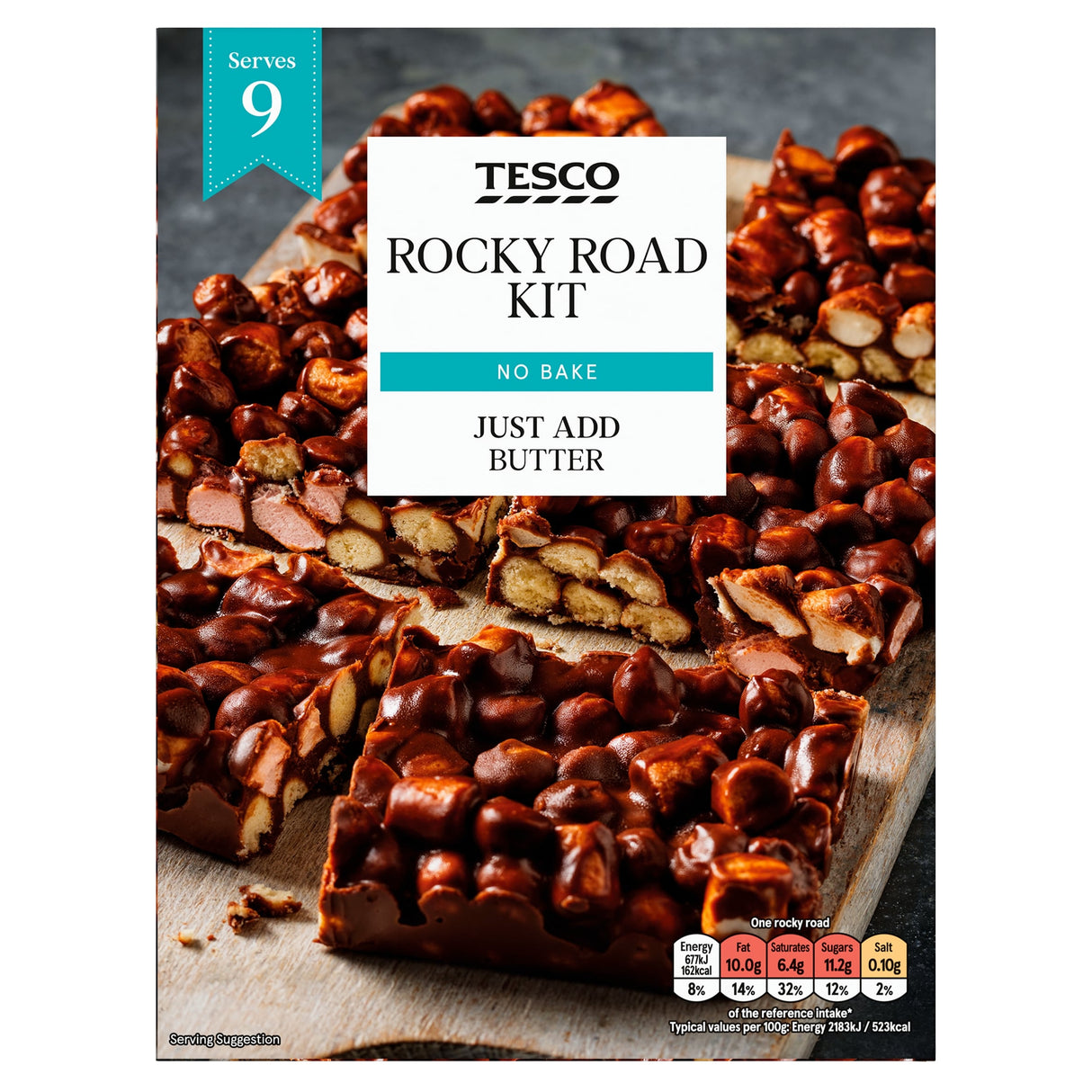 Tesco Rocky Road Traybake Kit 225 g