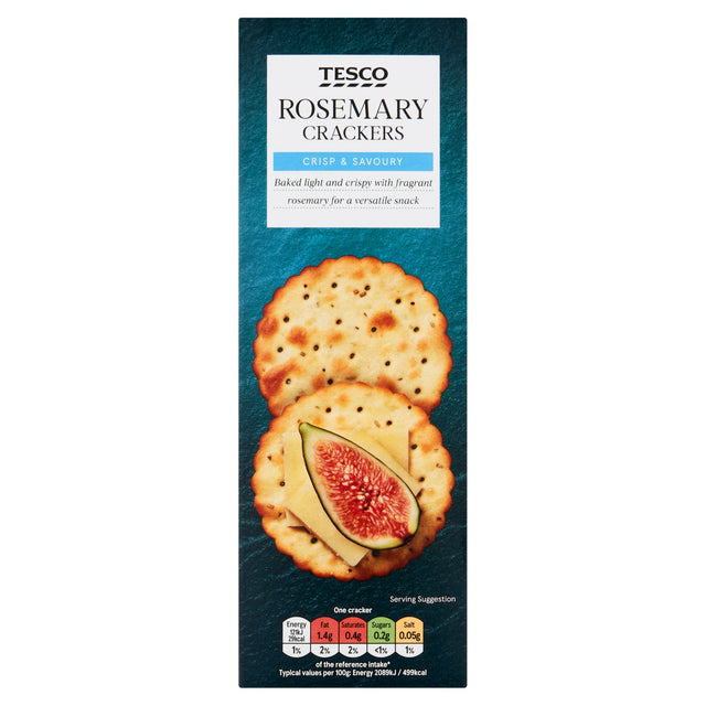 Tesco Rosemary Crackers 185 g