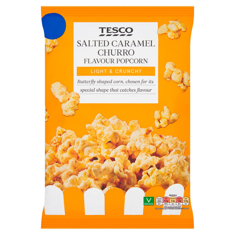 Tesco Salted Caramel Churro Flavour Popcorn 100 g