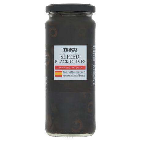 Tesco Sliced Black Olives In Brine 340 g