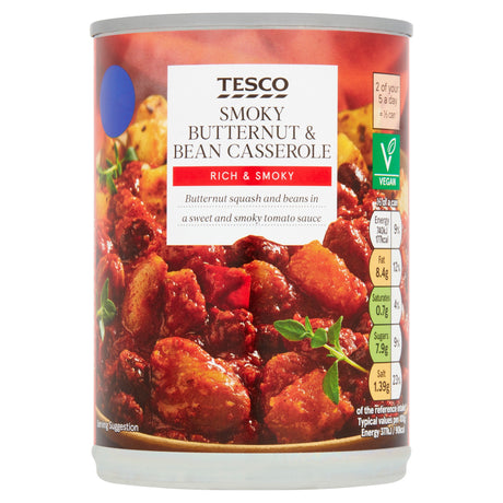 Tesco Smoky Butternut & Bean Casserole 392 g