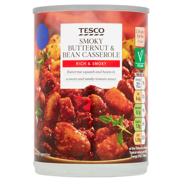 Tesco Smoky Butternut & Bean Casserole 392 g