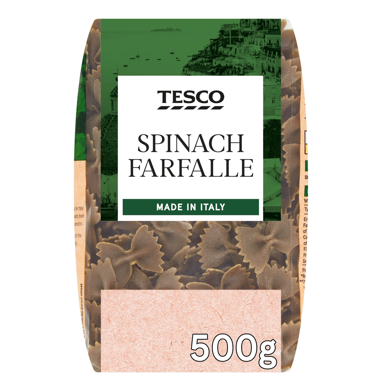 Tesco Spinach Farfalle 500 g