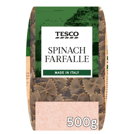 Tesco Spinach Farfalle 500 g