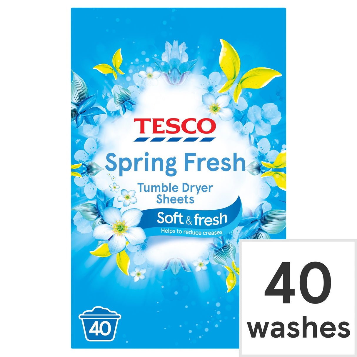 Tesco Spring Fresh Tumble Dryer Sheets x40