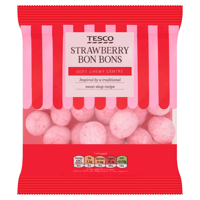 Tesco Strawberry Bon Bons 175 g