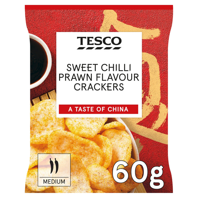 Tesco Sweet Chilli Prawn Flavour Crackers 60 g