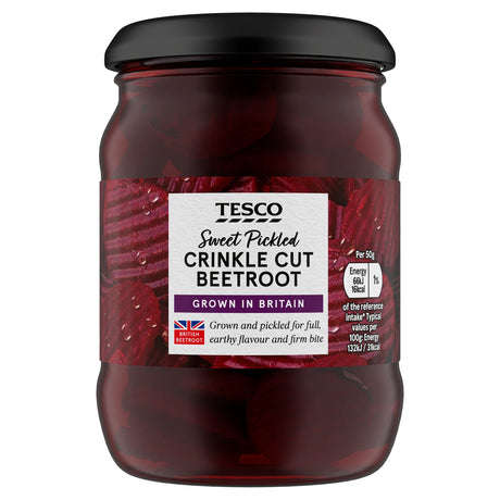Tesco Sweet Pickled Crinkle Cut Beetroot 340 g