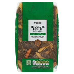 Tesco Tricolore Fusilli Pasta Twists 500 g