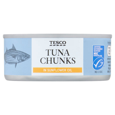Tesco Tuna Chunks In Sunflower Oil 145 g