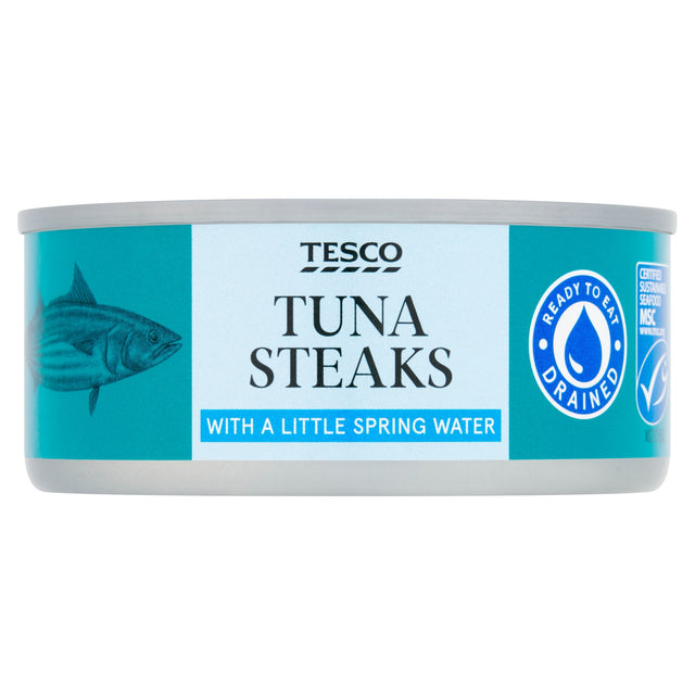 Tesco Tuna Steaks With A Little Spring Water 110 g