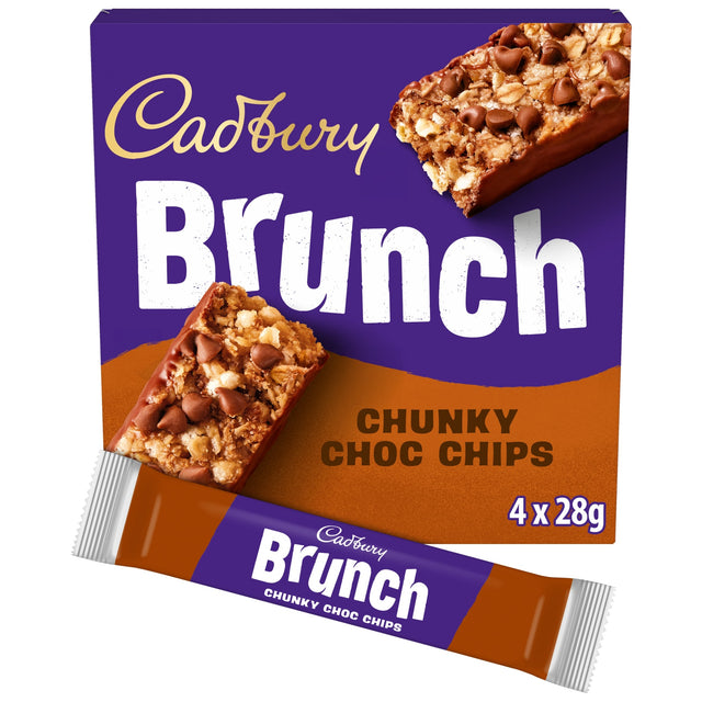 Brunch Chocolate Chip Wholegrain Cereal Bars 4 x 28 g