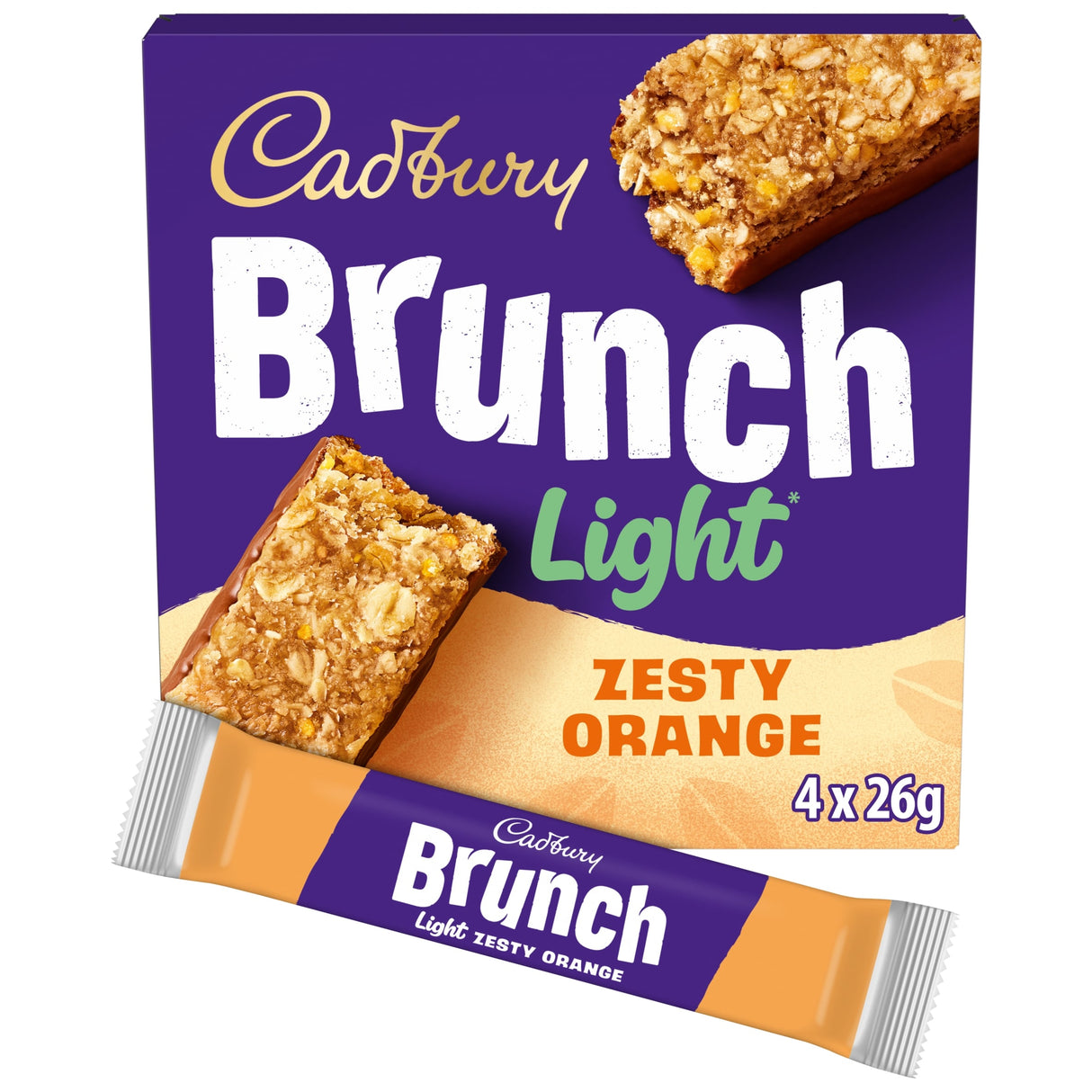 Brunch Light Orange Wholegrain Cereal Bars 4 x 26 g