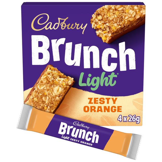 Brunch Light Orange Wholegrain Cereal Bars 4 x 26 g
