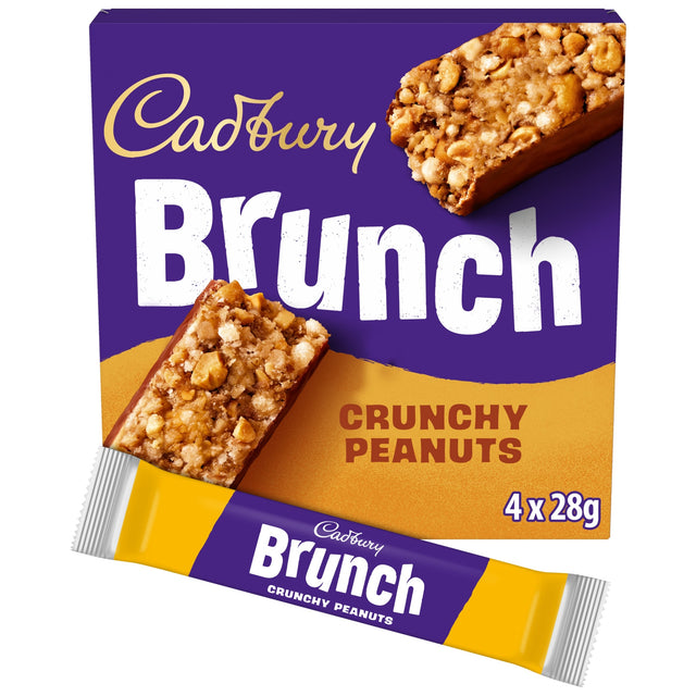 Brunch Peanut Wholegrain Cereal Bars 4 x 28 g