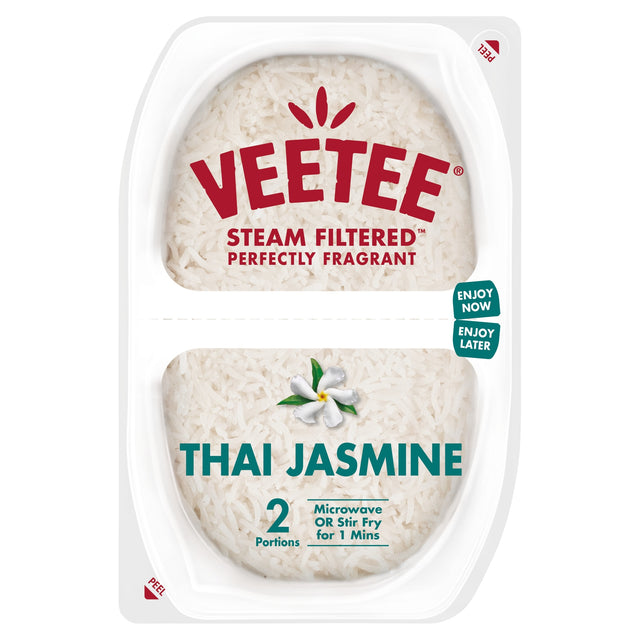 Veetee Heat Eat Thai Jasmine Rice 2 x 140 g