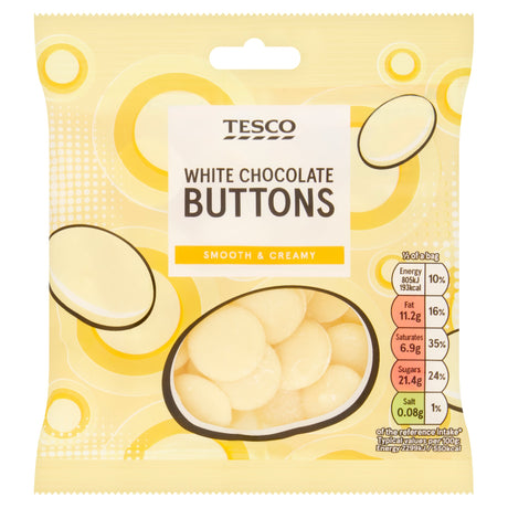 Tesco White Chocolate Buttons 70 g