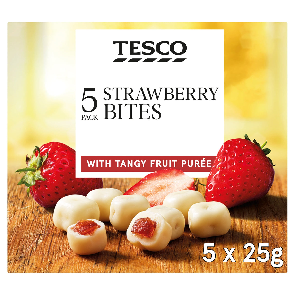 Tesco Yogurt Coated Strawberry Fruit Bites 125 g