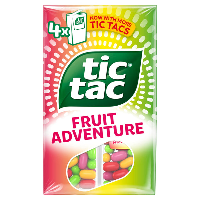 Tic Tac Fruit Adventure 4 x 18 g