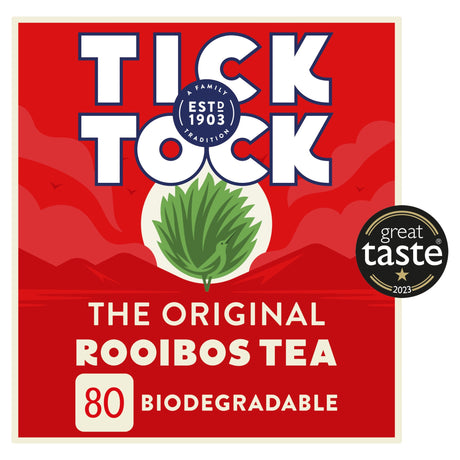 Tick Tock Rooibos Tea 80 Tea Bags 180 g