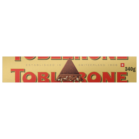 Toblerone Milk Chocolate With Honey & Almond Nougat 340 g