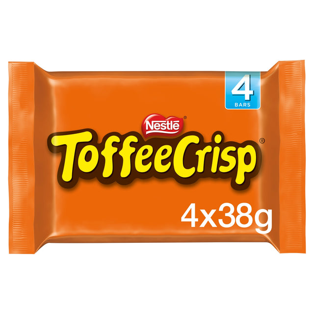 Toffee Crisp Milk Chocolate Bar Multi-Pack 38 g 4 Pack