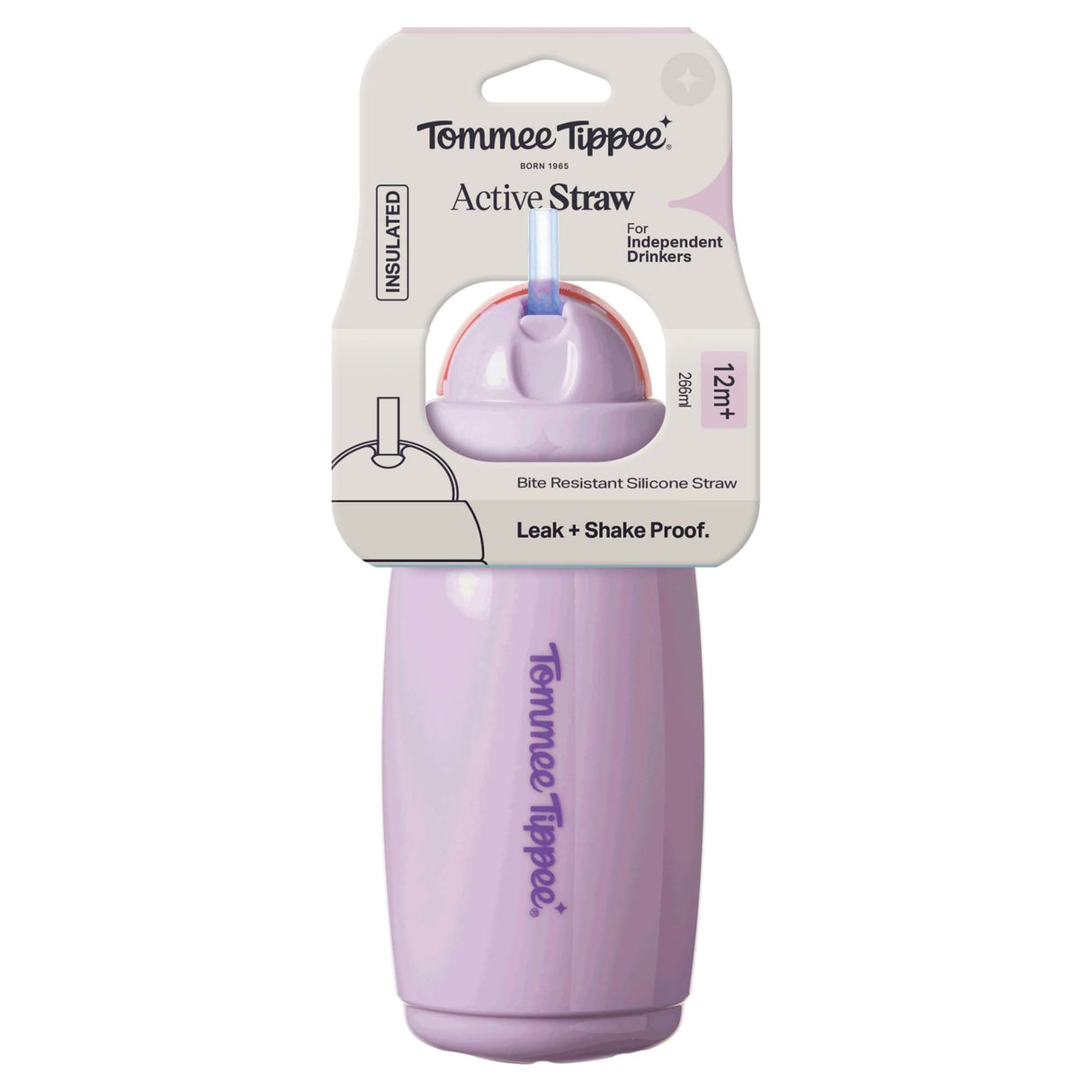 Tommee Tippee Insulated Straw Cup 266 ml 12 Months+ Assorted