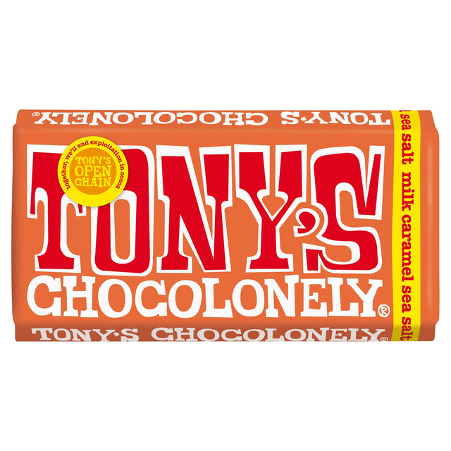 Tony's Chocolonely Milk Chocolate Caramel Sea Salt 180 g