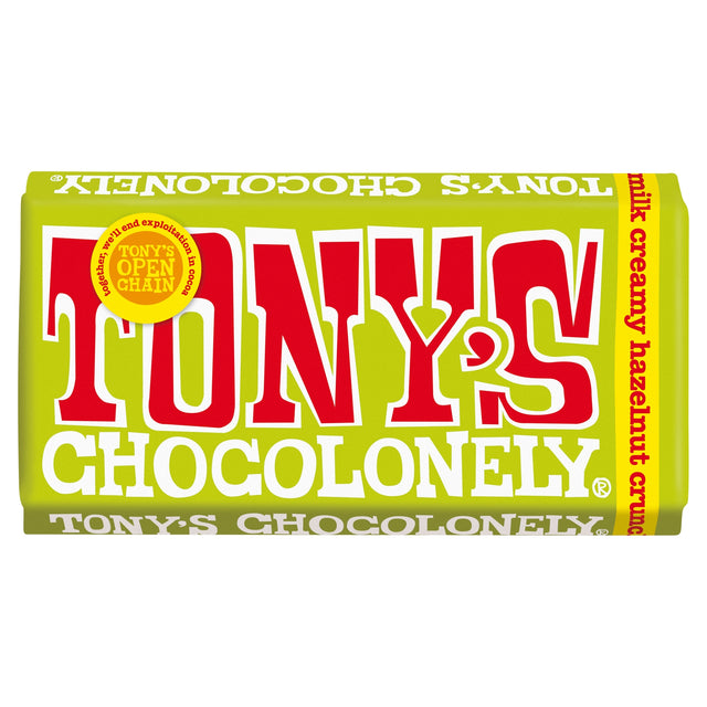 Tony's Chocolonely Milk Chocolate Creamy Hazelnut Crunch 180 g