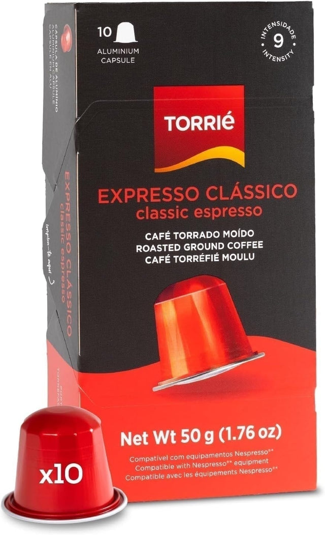 Torrie Classic Aluminium Nespresso Compatible Coffee Capsules 10 Pods