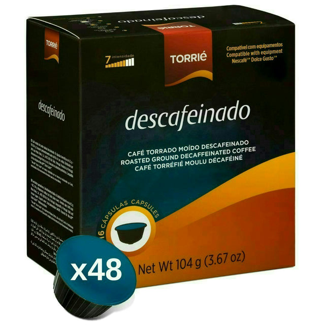 Torrie Decaf Dolce Gusto Compatible Decaffeinated Coffee Capsules 48 Pods