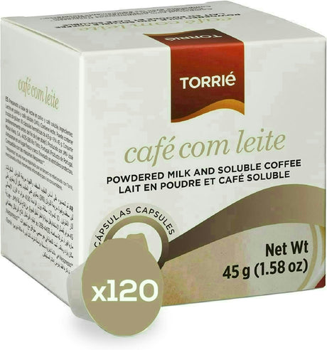 Torrie Instant Coffee With Milk Nespresso Compatible Coffee Capsules 120 Pods