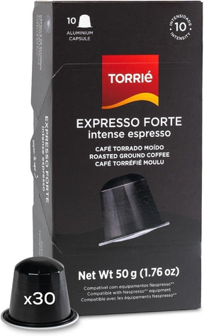 Torrie Intense Aluminium Nespresso Compatible Coffee Capsules 30 Pods