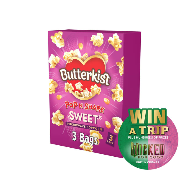 Butterkist Sweet Microwave Popcorn 3 x 60 g