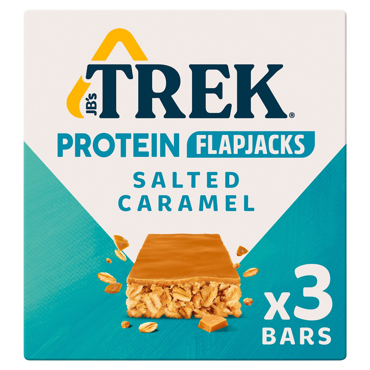 Trek Protein Flapjacks Salted Caramel 3 Pack 50 g